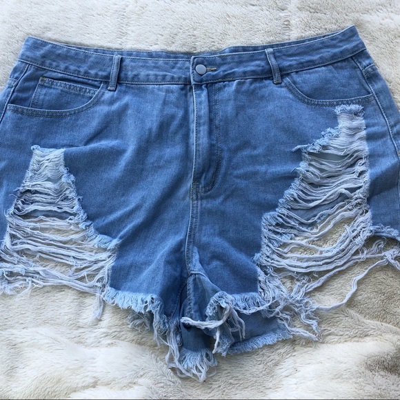 SHEIN Jean Shorts NWOT - Picture 4 of 5